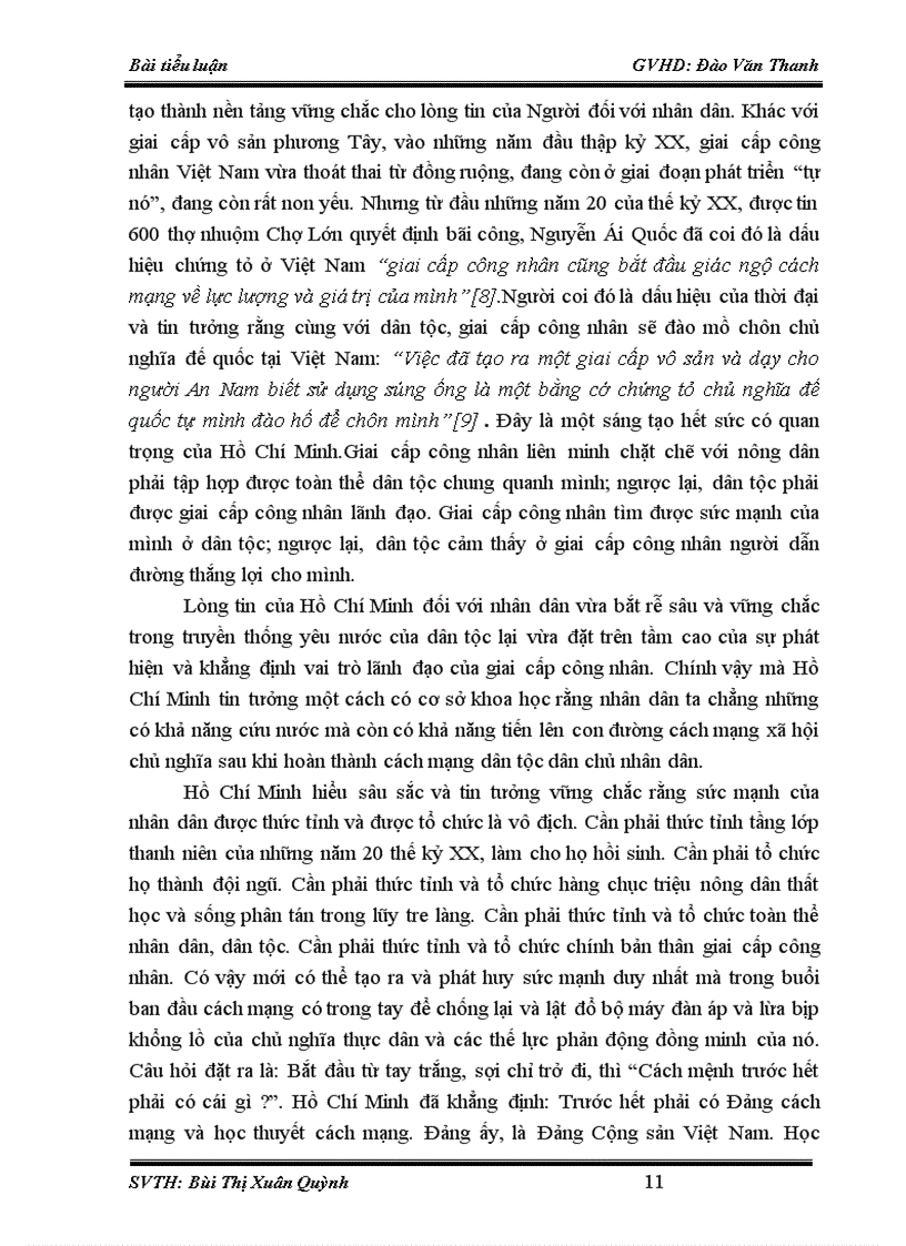 image for page Đề tài tiểu luận nội dung cập nhật hay TƯ TƯỞNG NHÂN VĂN HỒ CHÍ MINH VÀ VẬN DỤNG TƯ TƯỞNG NHÂN VĂN ĐÓ VÀO THỜI KỲ ĐỔI MỚI