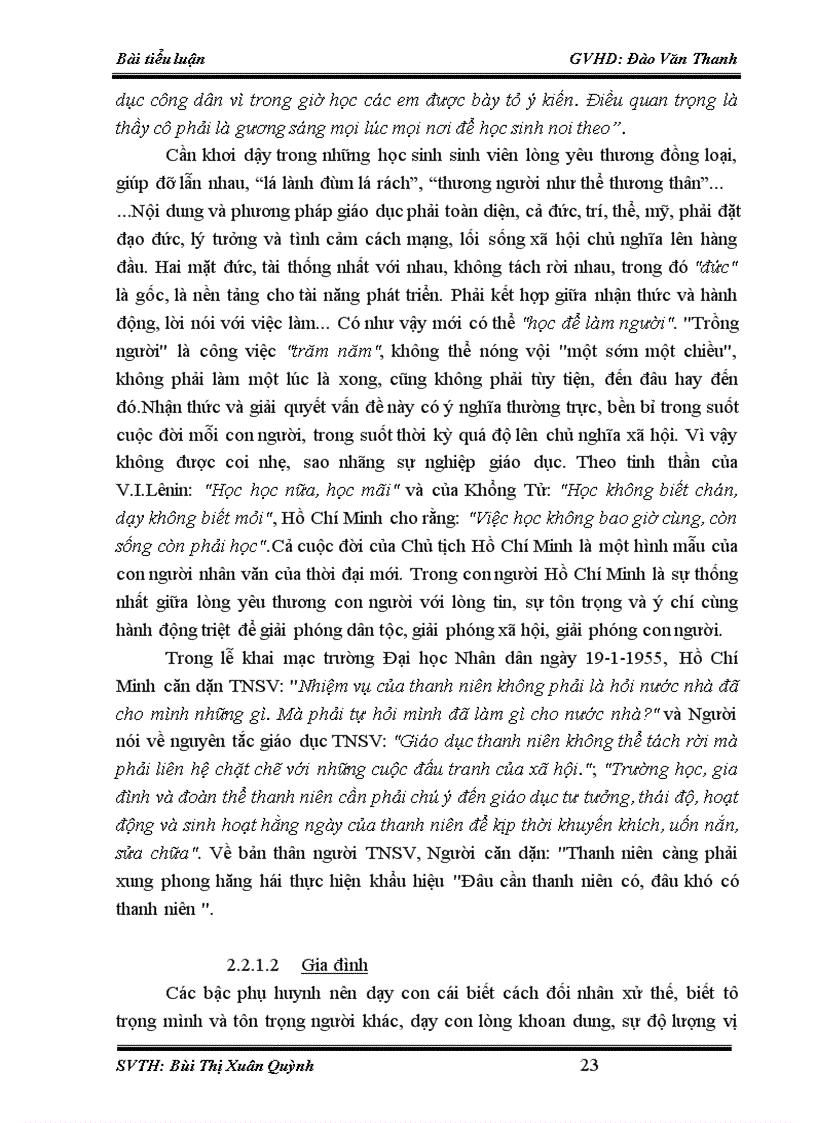 image for page Đề tài tiểu luận nội dung cập nhật hay TƯ TƯỞNG NHÂN VĂN HỒ CHÍ MINH VÀ VẬN DỤNG TƯ TƯỞNG NHÂN VĂN ĐÓ VÀO THỜI KỲ ĐỔI MỚI