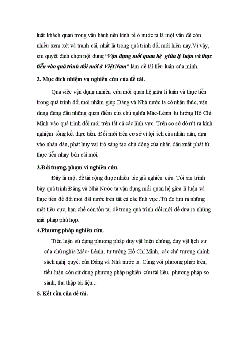image for page Vận dụng mối quan hệ giữa lý luận và thực tiễn vào quá trình đổi mới ở Việt Nam