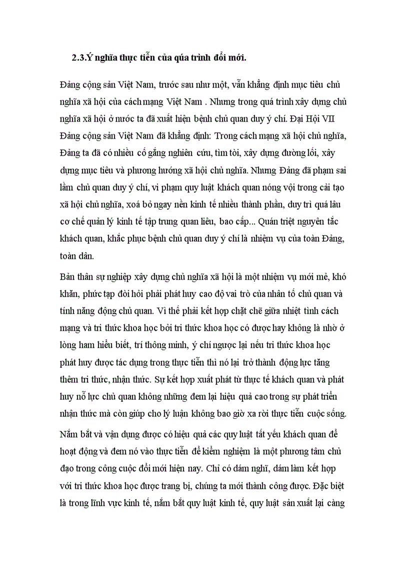 image for page Vận dụng mối quan hệ giữa lý luận và thực tiễn vào quá trình đổi mới ở Việt Nam