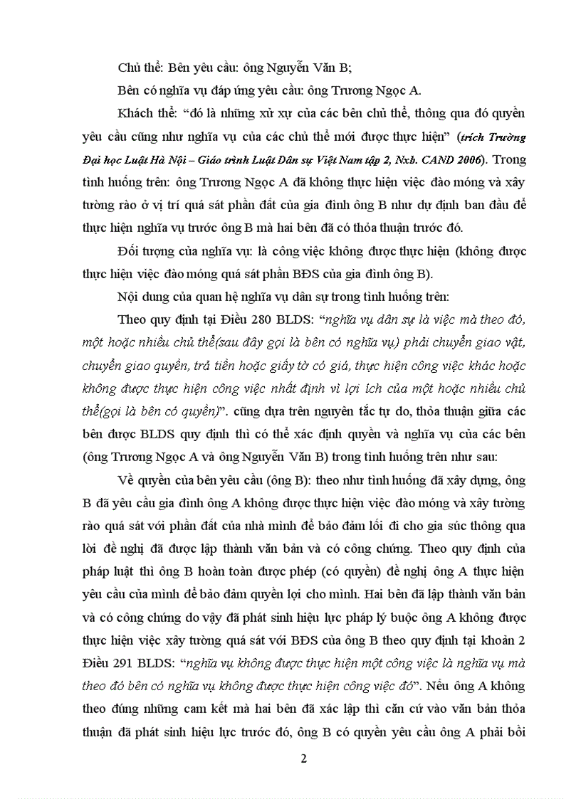 image for page Xây dựng một tình huống liên quan đến công việc không được thực hiện