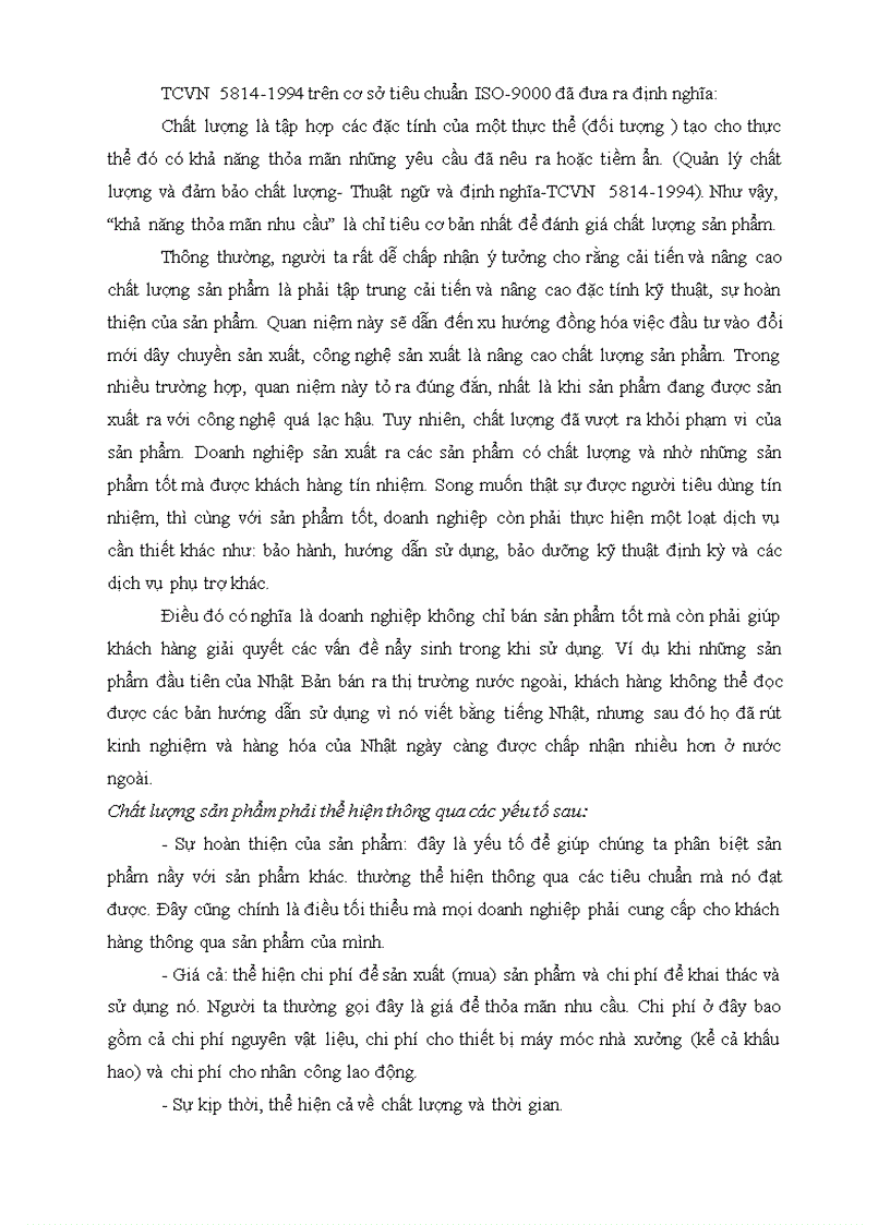 image for page Triết lý và nội dung cơ bản của các phương pháp quản lý chất lượng Ưu nhược điểm và phạm vi áp dụng của từng phương pháp trên