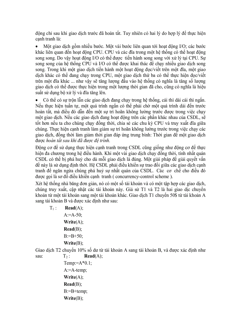 image for page Transaction quản lý giao dịch trong SQL