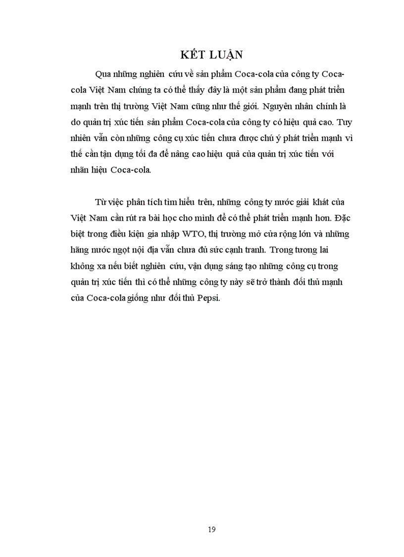 image for page Lựa chọn nhãn hiệu sản phẩm Coca cola của công ty nước giải khát Coca cola Việt Nam Phát triển Marketing xúc tiến thương mại cho sản phẩm Coca cola