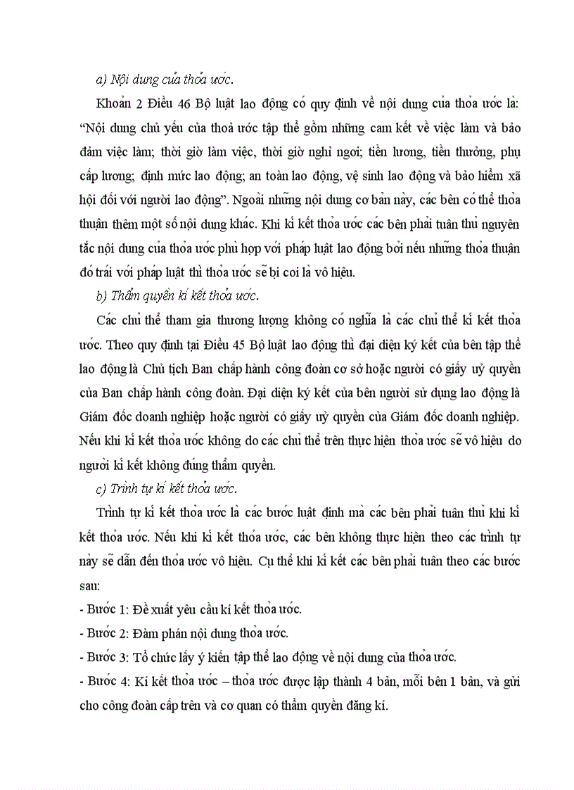 image for page Thỏa ước lao động tập thể vô hiệu và hậu quả pháp lí của thỏa ước vô hiệu