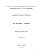 Luận văn thạc sỹ về ketoprofen tiếng anh