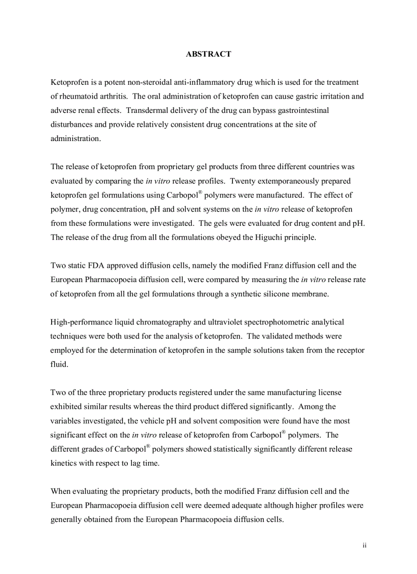 image for page Luận văn thạc sỹ về ketoprofen tiếng anh