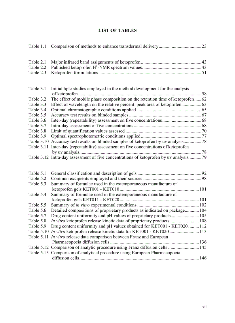 image for page Luận văn thạc sỹ về ketoprofen tiếng anh