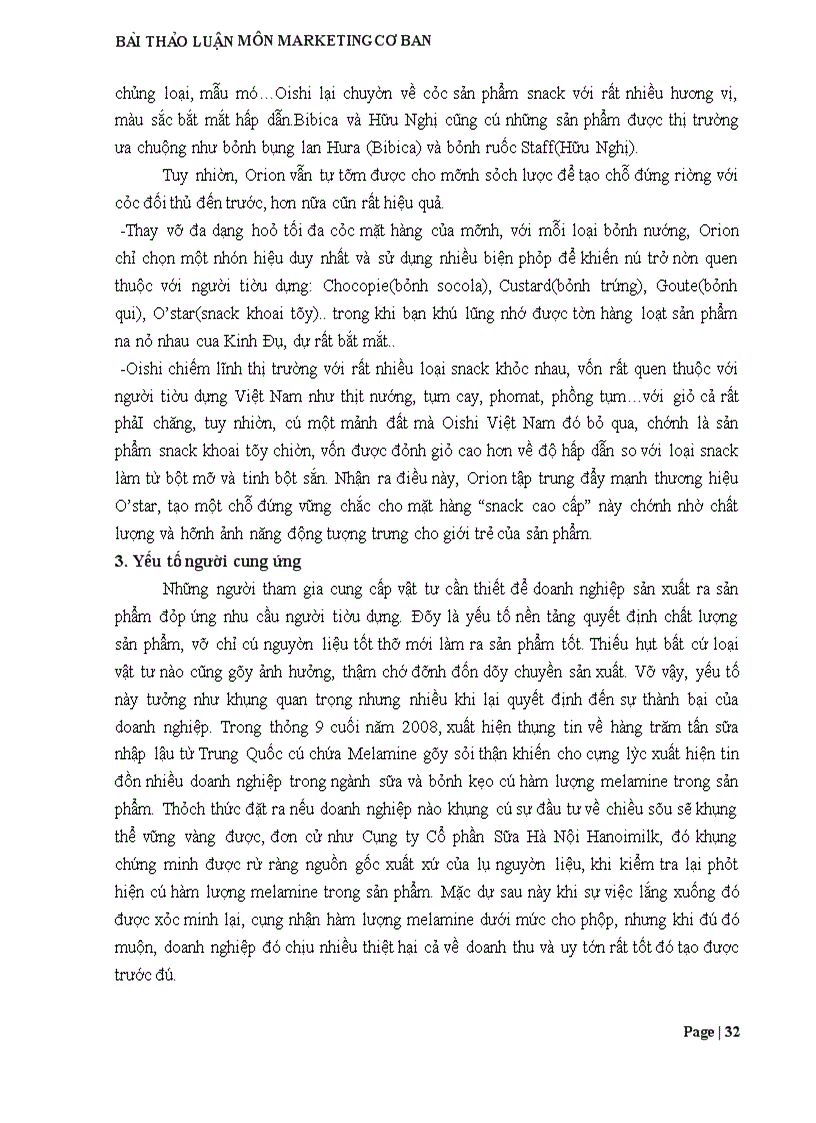 image for page Phân tích môi trường kinh doanh hiện nay ở Việt Nam Định hướng chiến lược Marketing của doanh nghiệp Orion Food Vina Sử dụng mô hình SWOT