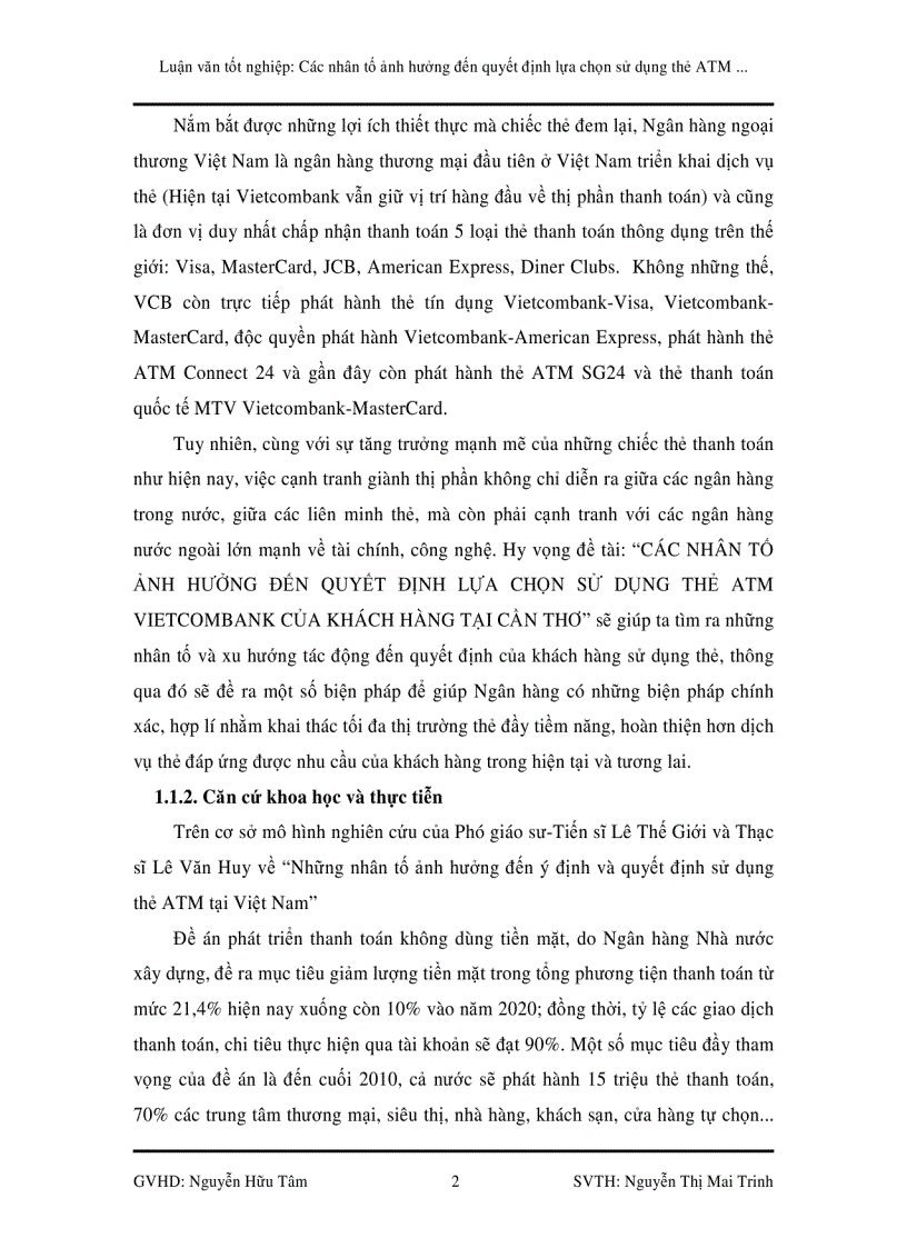 image for page Các nhân tố ảnh hưởng đến quyết định lựa chọn sử dụng thẻ atm vietcombank của khách hàng tại cần thơ