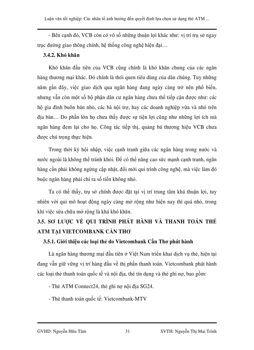 image for page Các nhân tố ảnh hưởng đến quyết định lựa chọn sử dụng thẻ atm vietcombank của khách hàng tại cần thơ
