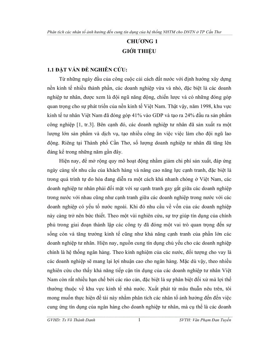 image for page Phân tích các nhân tố ảnh hưởng đến cung tín dụng của hệ thống ngân hàng thương mại cho doanh nghiệp tư nhân ở thành phố cần thơ