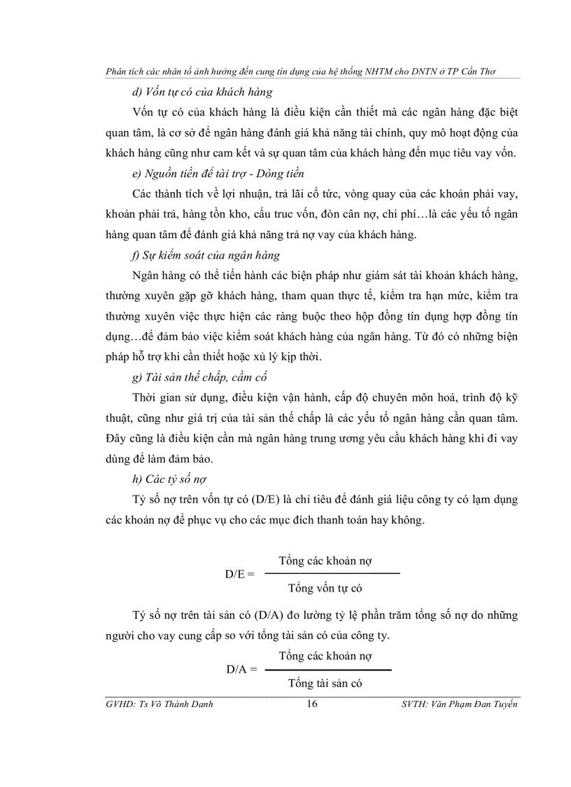 image for page Phân tích các nhân tố ảnh hưởng đến cung tín dụng của hệ thống ngân hàng thương mại cho doanh nghiệp tư nhân ở thành phố cần thơ