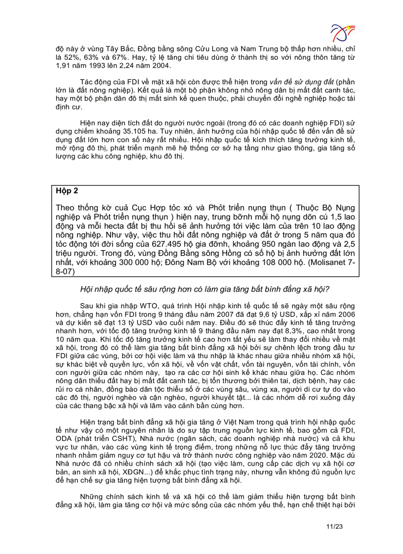 image for page Tác động xã hội của hội nhập kinh tế quốc tế và gia nhập WTO ở Việt Nam