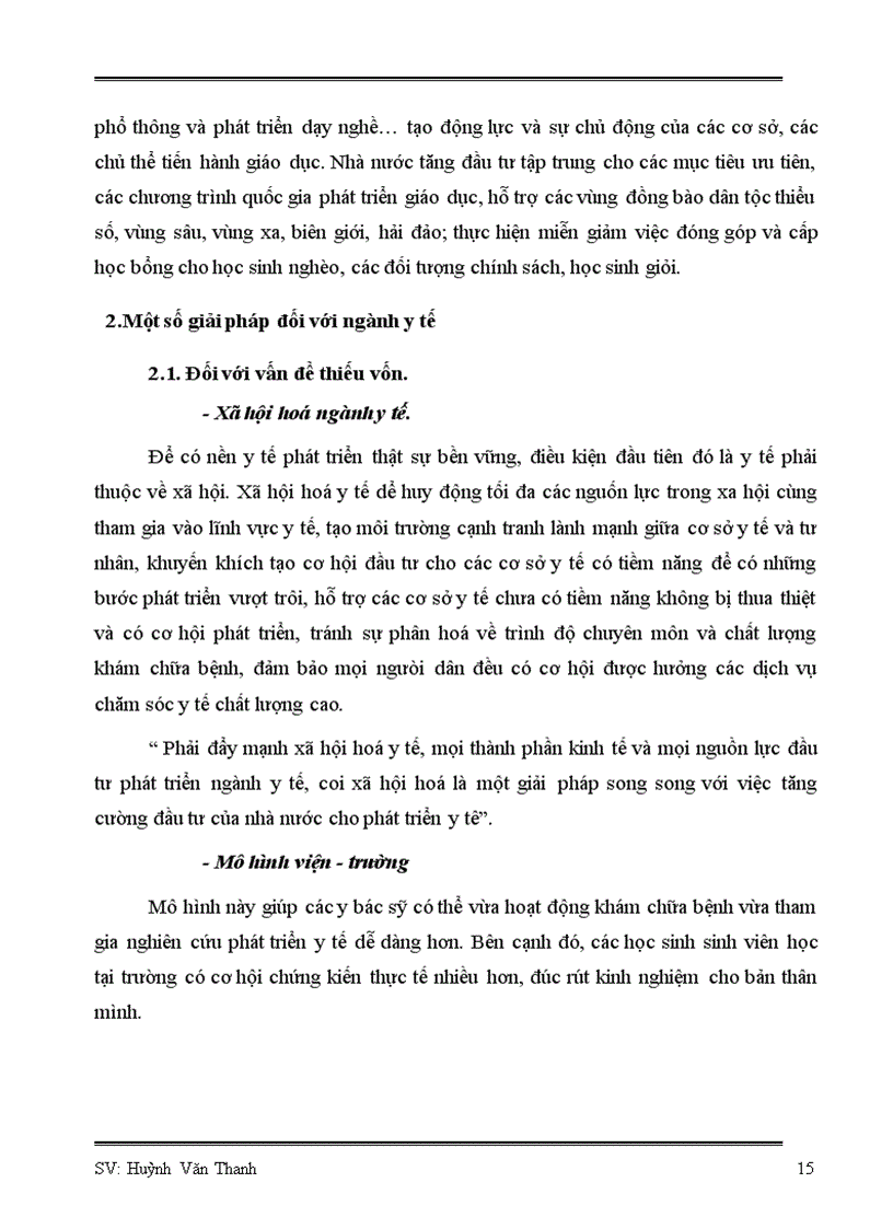 image for page Thực trạng và giải pháp đầu tư phát triển nguồn nhân lực việt nam y tế giáo dục