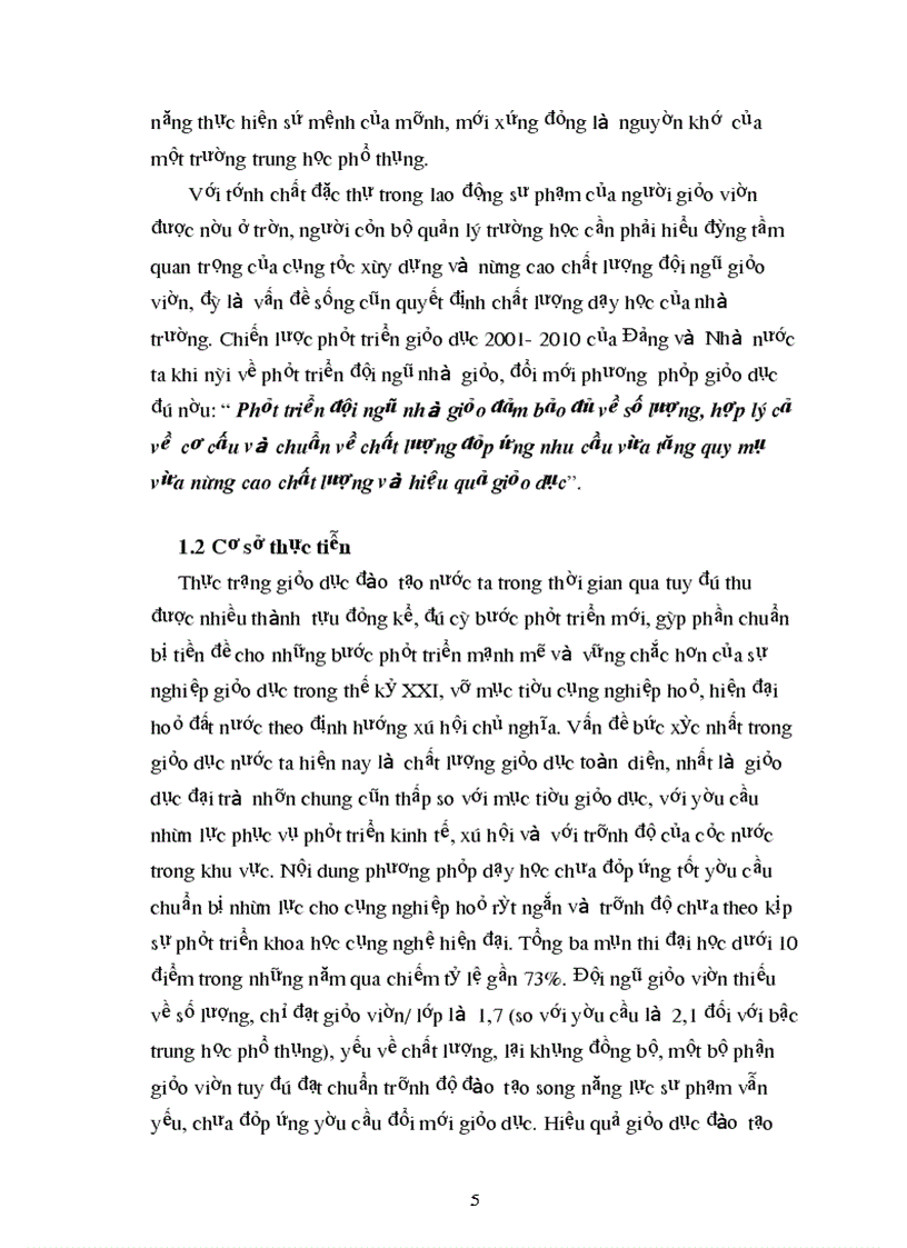 image for page Nâng cao chất lượng đội ngũ giáo viên của Hiệu trưởng trường THCS Thành Minh Thạch Thành