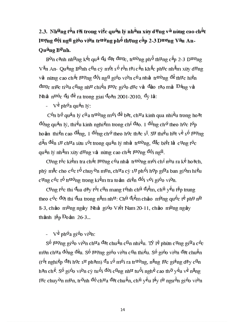 image for page Nâng cao chất lượng đội ngũ giáo viên của Hiệu trưởng trường THCS Thành Minh Thạch Thành