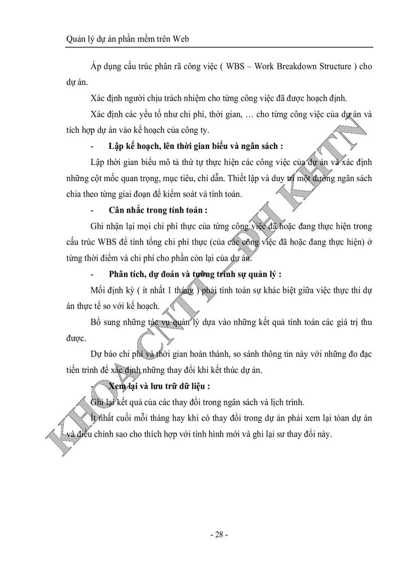 image for page Quản lý dự án phần mềm trên web