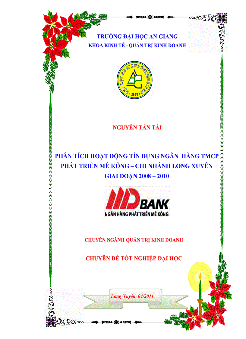 image for page Phân tích hoạt động tín dụng TMCPPT Mê Kông CNLX giai đoạn 2008 2010