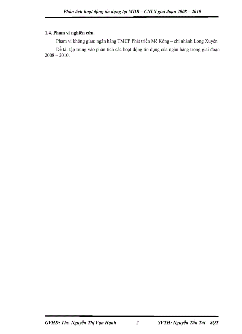 image for page Phân tích hoạt động tín dụng TMCPPT Mê Kông CNLX giai đoạn 2008 2010