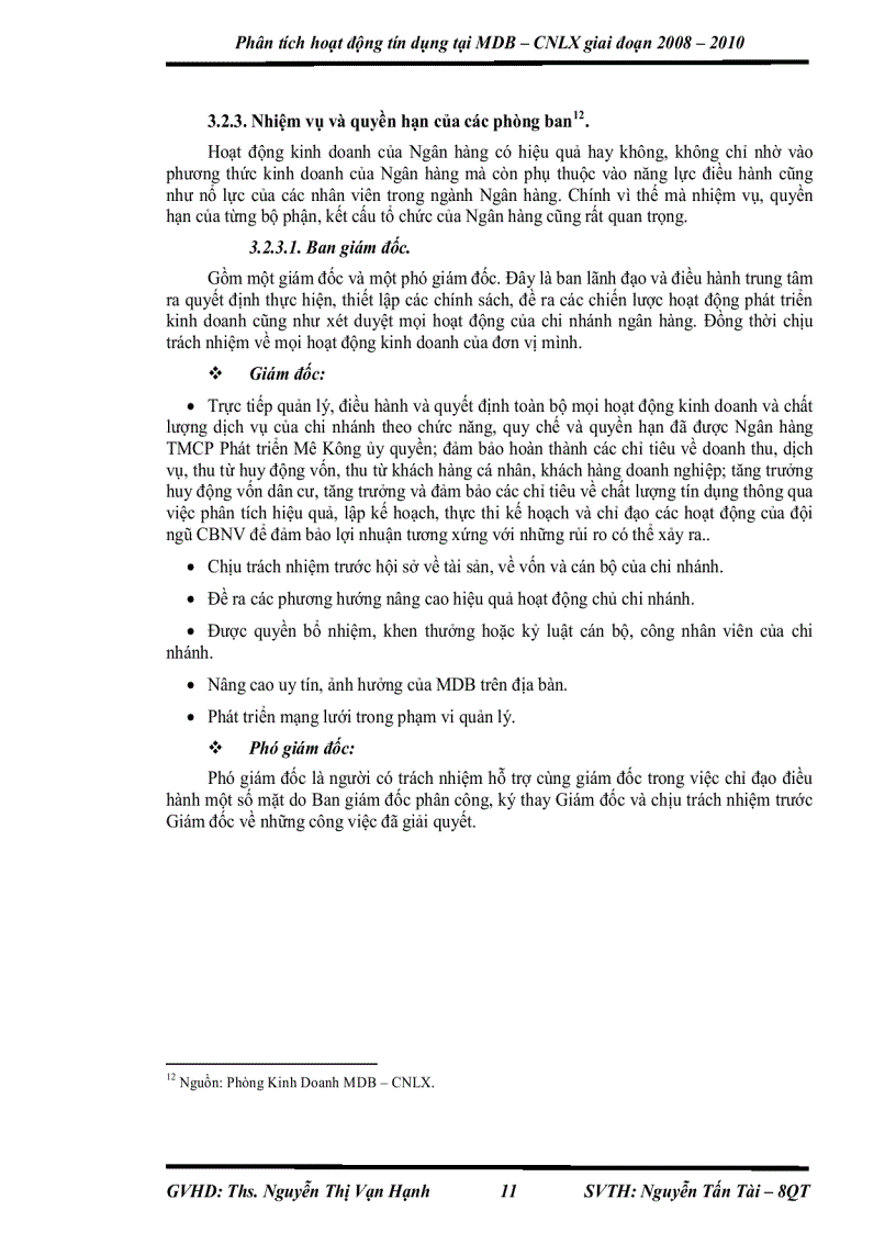image for page Phân tích hoạt động tín dụng TMCPPT Mê Kông CNLX giai đoạn 2008 2010