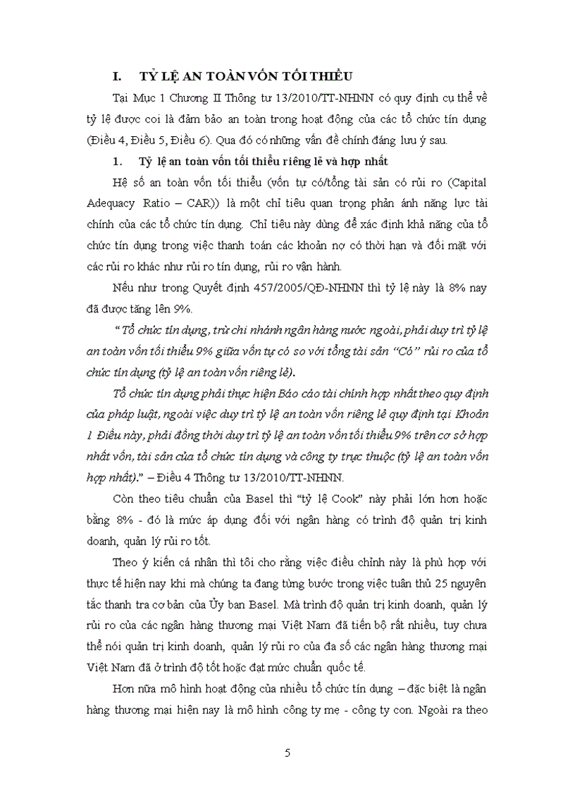 image for page Quy định an toàn trong hoạt động tổ chức tín dụng