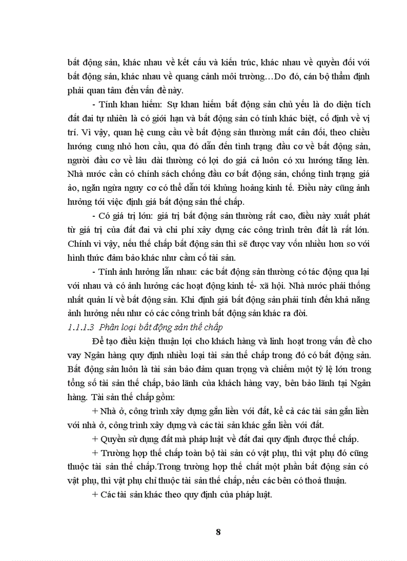 image for page Phương pháp thẩm định bất động sản đảm bảo tại ngân hàng TMCP Quân Đội