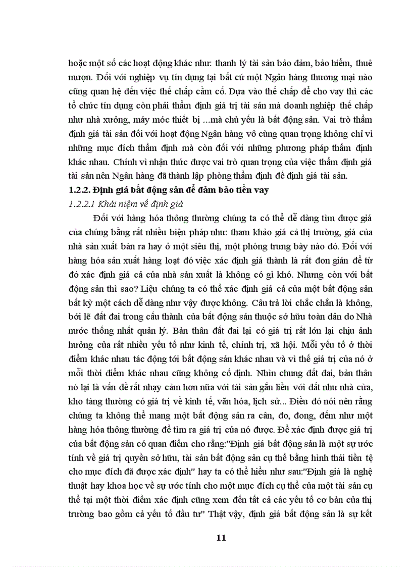 image for page Phương pháp thẩm định bất động sản đảm bảo tại ngân hàng TMCP Quân Đội
