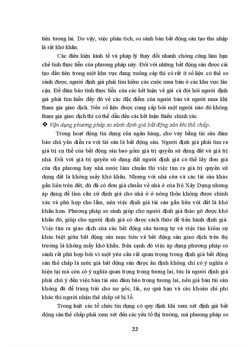 image for page Phương pháp thẩm định bất động sản đảm bảo tại ngân hàng TMCP Quân Đội