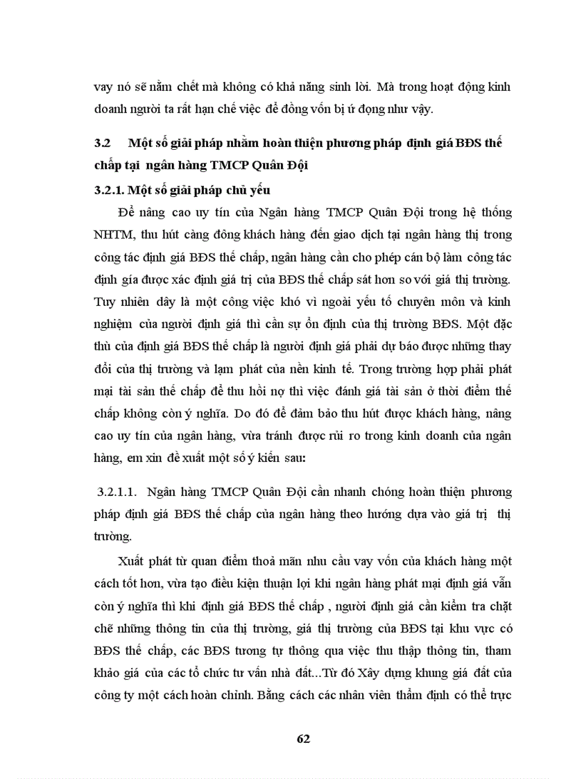 image for page Phương pháp thẩm định bất động sản đảm bảo tại ngân hàng TMCP Quân Đội