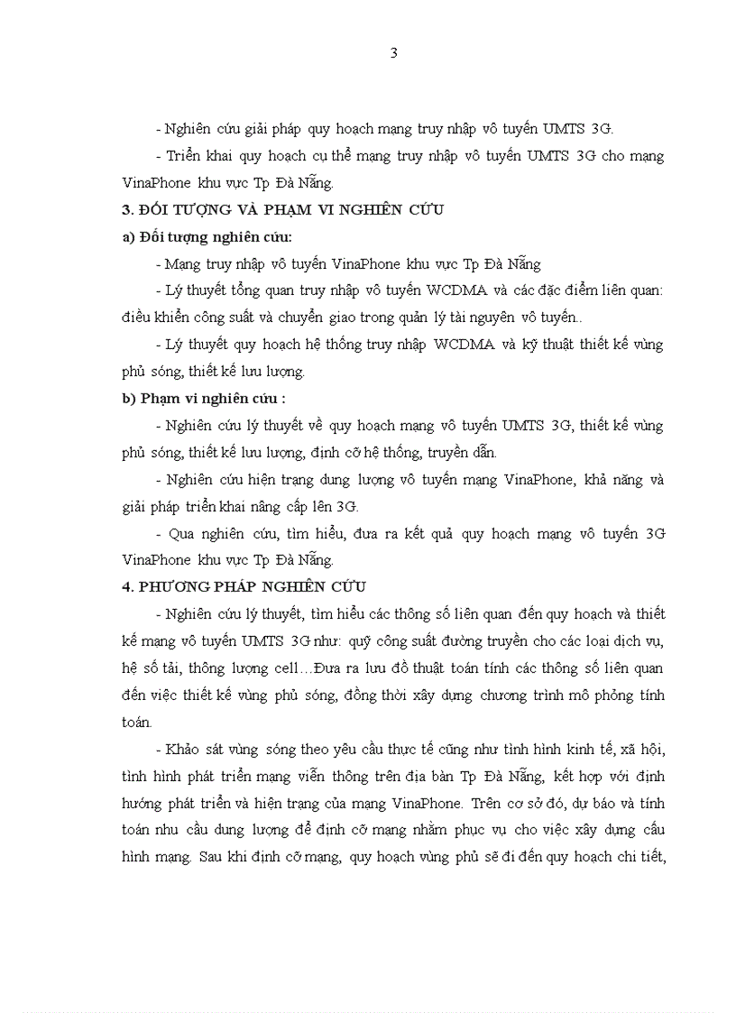 image for page Giải pháp quy hoạch mạng vô tuyến UMTS 3G và áp dụng triển khai cho mạng VinaPhone khu vực Tp Đà Nẵng