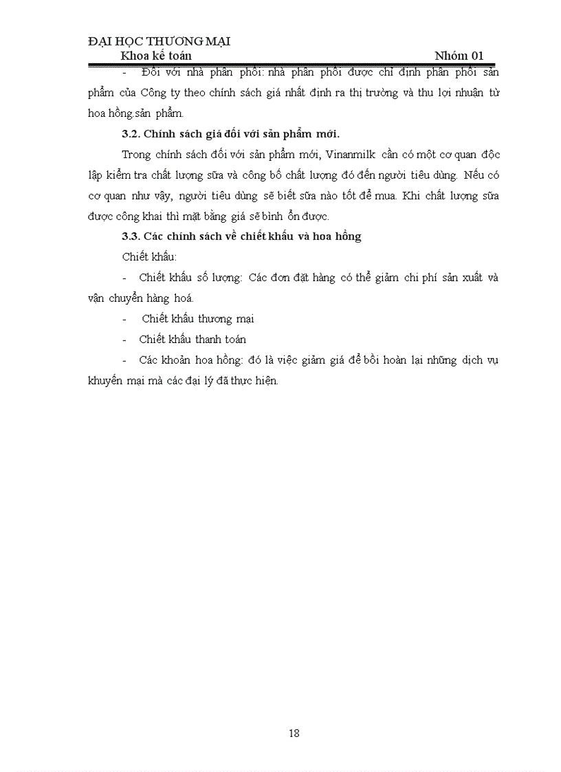 image for page Phân tích ảnh hưởng của nhân tô giá cả và chất lượng đến hoạt động tiêu thụ hàng hóa của DN sữa Vinamilk Môn Kế toán Thương Mại Dịch Vụ SV nhóm 01 ĐH Thương Mại