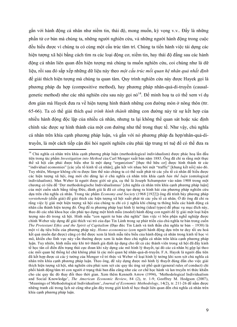 image for page Di sản phương pháp luận của F A Hayek về nghiên cứu các hiện tượng xã hội