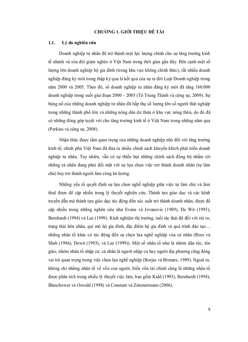 image for page Tác động của trình hộ học vấn tiềm lược tài chính và gia cảnh cá nhân đến quyết định lựa chọn nghề nghiệp Làm chủ hay làm thuê