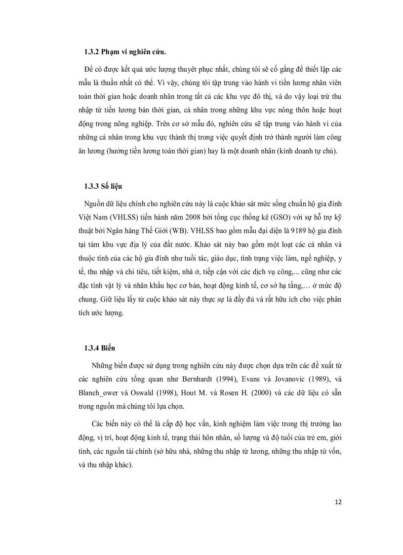 image for page Tác động của trình hộ học vấn tiềm lược tài chính và gia cảnh cá nhân đến quyết định lựa chọn nghề nghiệp Làm chủ hay làm thuê