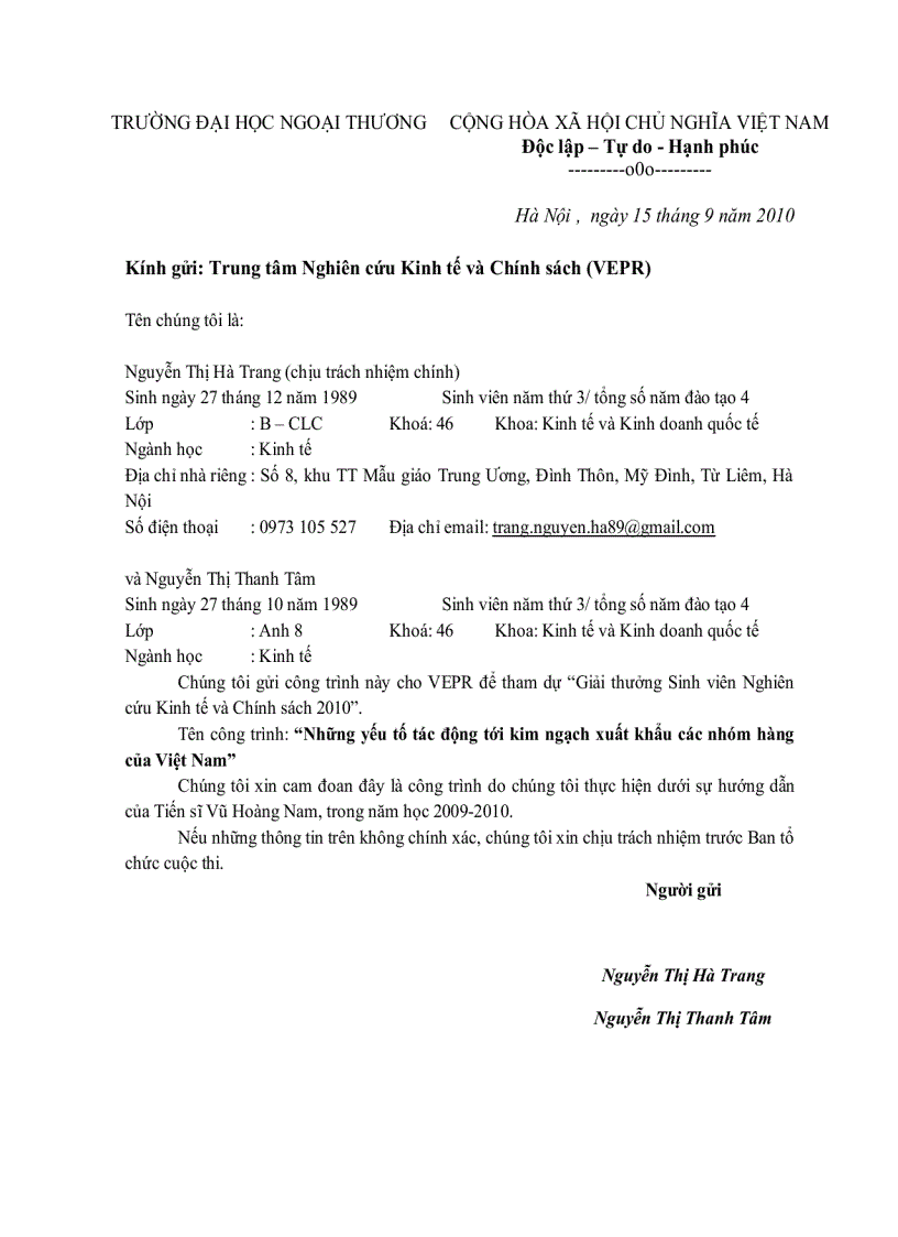 image for page Những yếu tố tác động tới kim ngạch xuất khẩu các nhóm hàng của Việt Nam