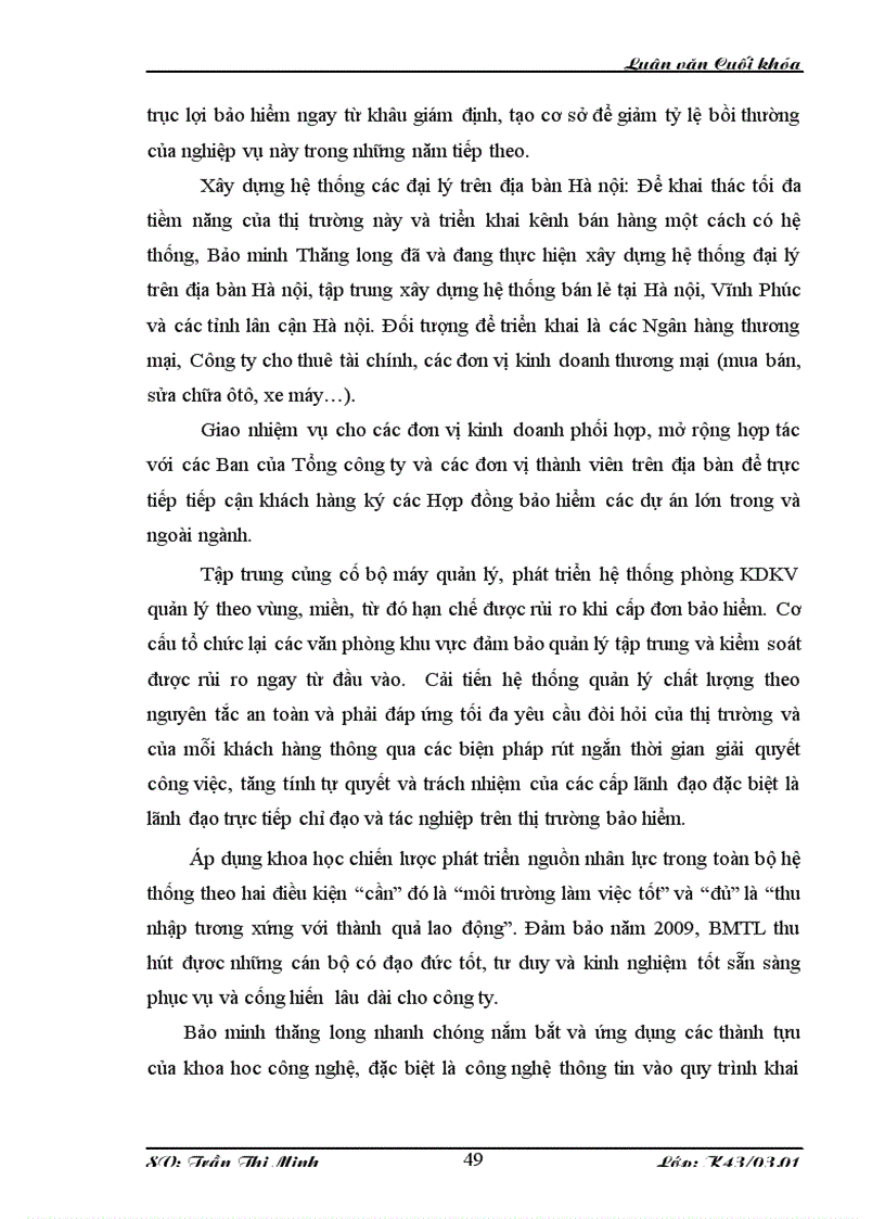 image for page Hoạt động khai thác bảo hiểm cháy và các rủi ro đặc biệt tại công ty bảo minh thăng long
