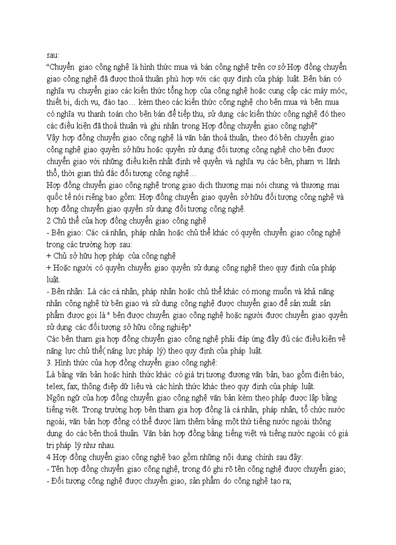 image for page Hợp đồng chuyển giao công nghệ trong thương mại quốc tế