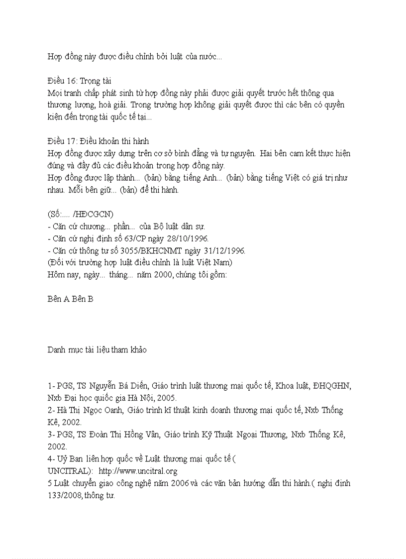 image for page Hợp đồng chuyển giao công nghệ trong thương mại quốc tế