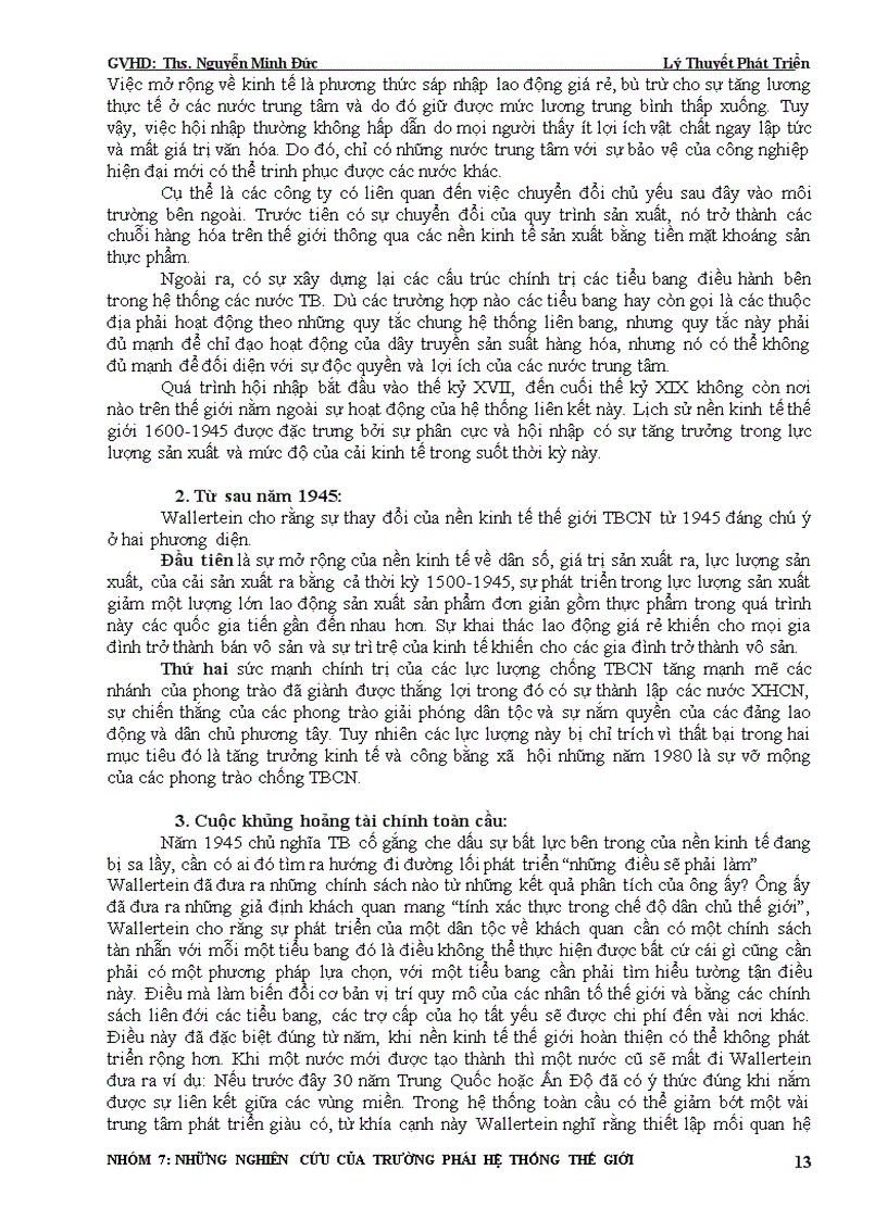 image for page Những nghiên cứu của trường phái hệ thống thế giới