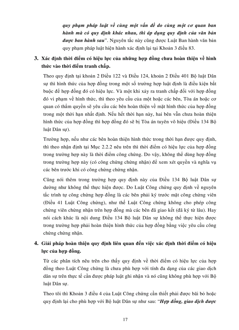 image for page Thời điểm giao kết và thời điểm có hiệu lực của hợp đồng theo qui định của pháp luật và định hướng hoàn thiện