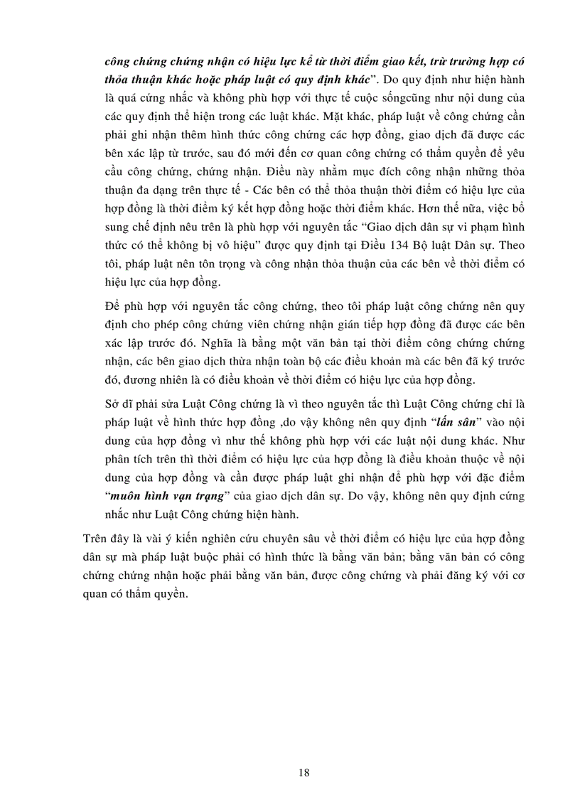 image for page Thời điểm giao kết và thời điểm có hiệu lực của hợp đồng theo qui định của pháp luật và định hướng hoàn thiện