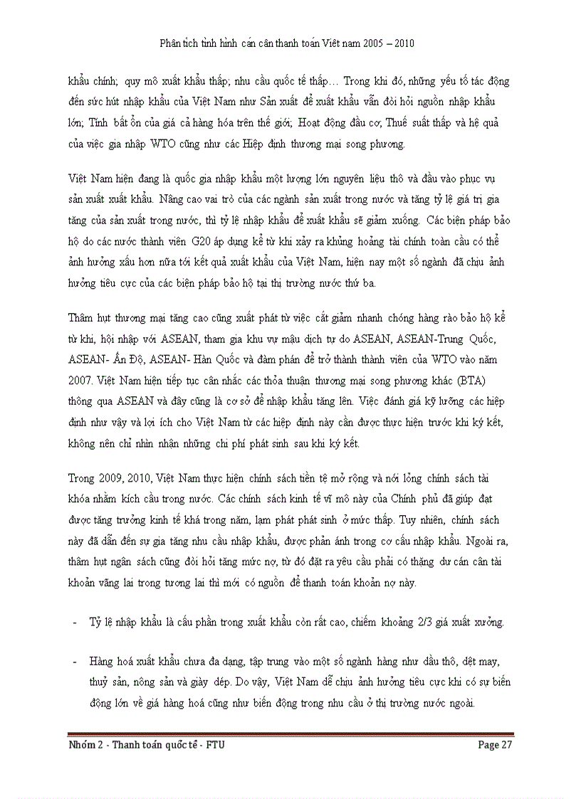 image for page Phân ti ch ti nh hi nh ca n cân thanh toa n cu a Viê t Nam 2005 thơ i ki 2005 2010 va Gia i Pha p khuyê n nghi