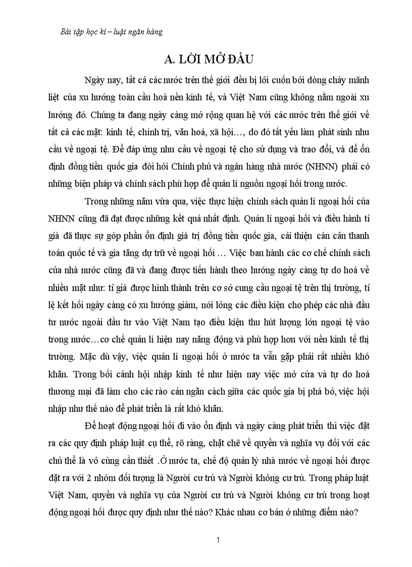 image for page Sự khác biệt về quyền và nghĩa vụ của Người cư trú NCT và Người không cư trú NKCT khi sử dụng ngoại hối trên lãnh thổ Việt Nam