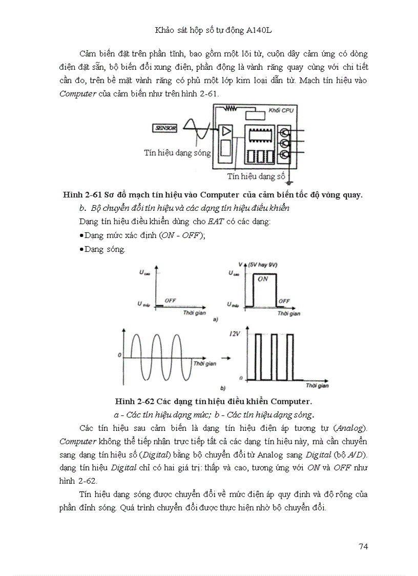 image for page Đồ án tốt nghiệp Khảo sát hộp số tự động A140