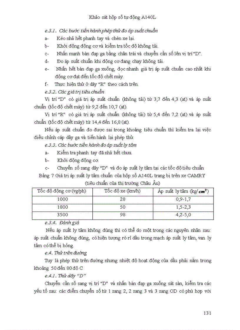 image for page Đồ án tốt nghiệp Khảo sát hộp số tự động A140