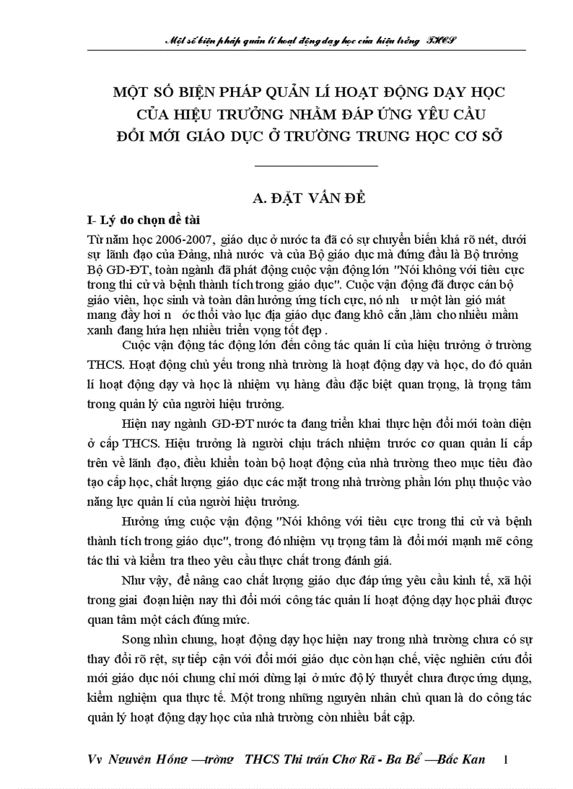 image for page Một số biện pháp quản lí hoạt động dạy học của hiệu trưởng nhằm đáp ứng yêu cầu đổi mới giáo dục ở trường trung học cơ sở