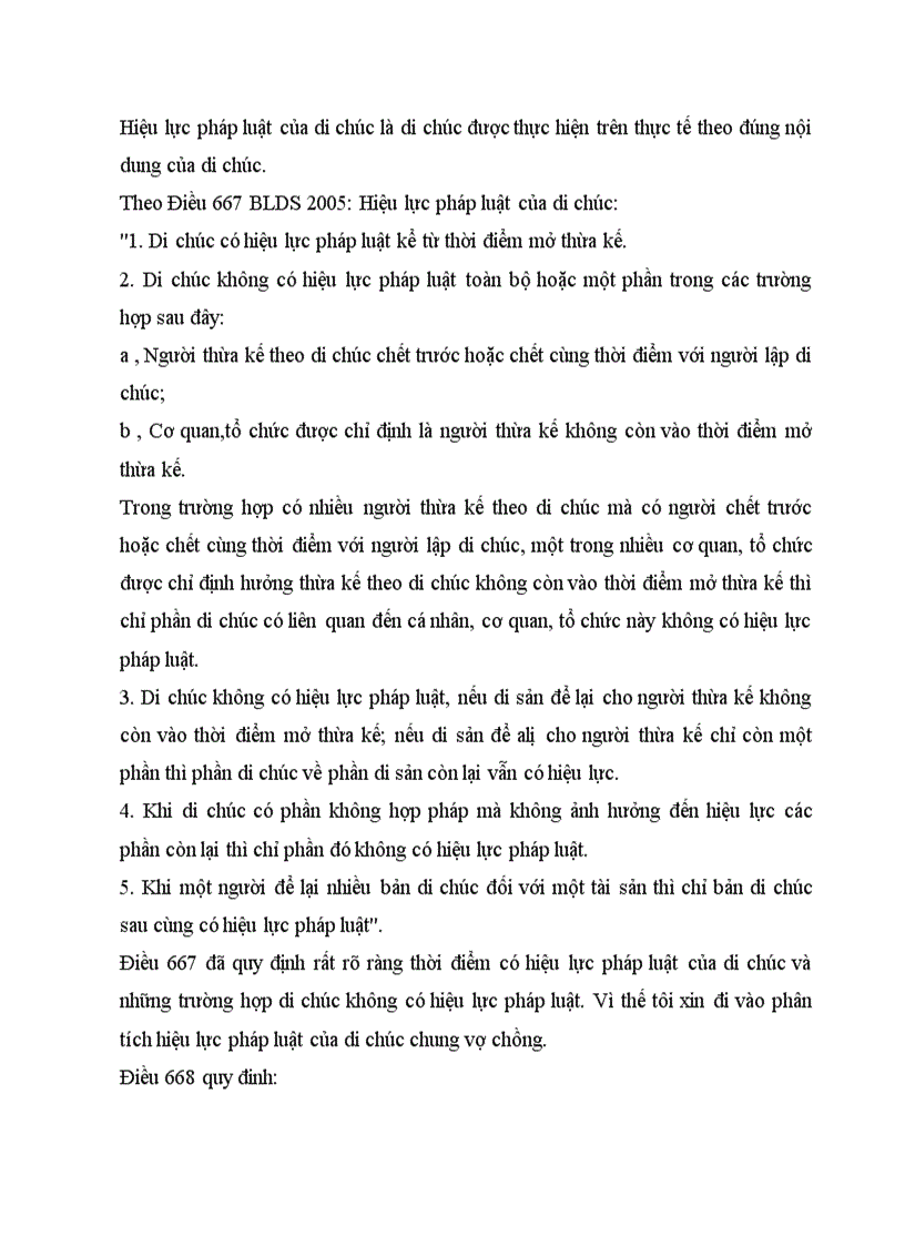 image for page Thời điểm có hiệu lực của di chúc chung vợ chồng