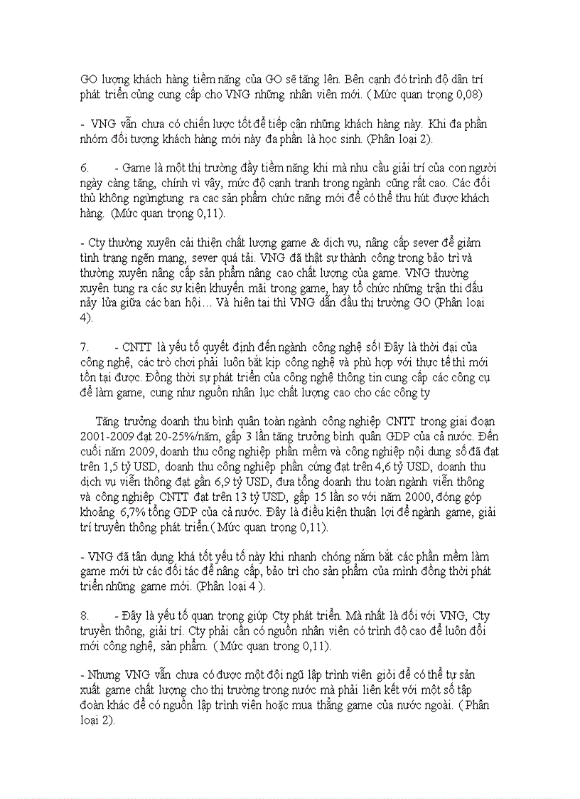 image for page Quản Trị Chiến Lược Chiến lược kinh doanh của VINAGAME