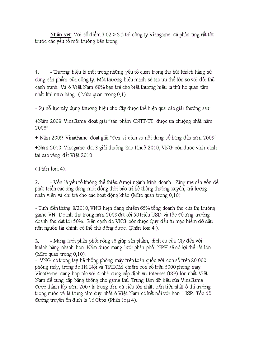 image for page Quản Trị Chiến Lược Chiến lược kinh doanh của VINAGAME